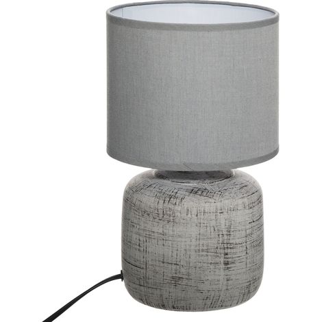 Tischlampe aus Keramik SALTA, Ø 15 cm, schwarz (1/3)