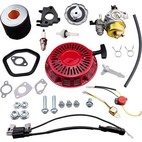 Kit de lanceur à rappel automatique, bobine d'allumage et ensemble de démarrage à tirette réglable pour moteur Honda GX340 GX390 GX420 11 CV 13 CV 16 CV (1/5)
