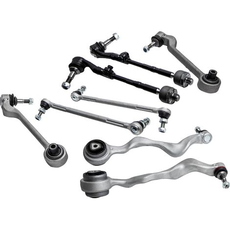 QUERLENKER LENKER+KOPPELSTANGE+SPURSTANGE SATZ VORN FÜR BMW 1er E81 E87 E88 E82Querlenker Vorderachse 8-teilig für BMW 1er 3er E81 E82 E87 E88 E90 E91 E92 E93