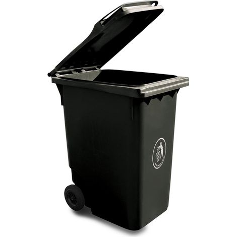 Poubelle Grise en Polyéthylène, 360L sur roulettes ( Prix pour 1 )