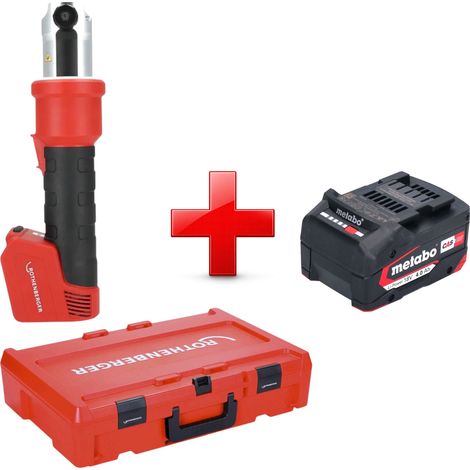 Pressatrice a batteria Rothenberger ROMAX NANO 18 V 34 kN CAS + 1x batteria 4,0 Ah + Rocase - senza caricabatteria