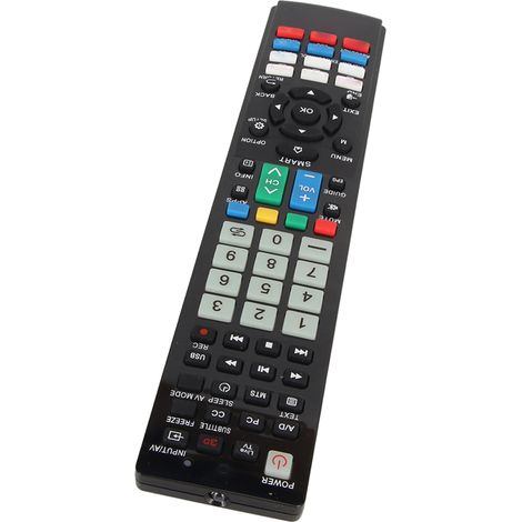 Télécommande de remplacement universelle résistante à l'usure, compatible avec les accessoires pour téléviseurs Sharp (1/5)
