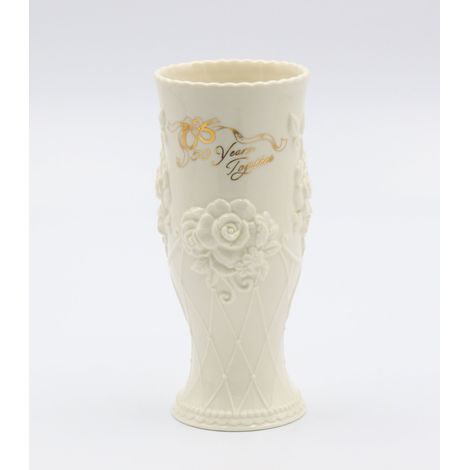 Vase en céramique pour 50e Anniversaire 17,8 cm de Haut Ivoire 17,8 cm (1/2)