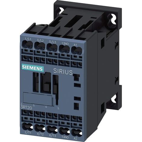 Contacteur de puissance AC-3 7,5 kW/400 V 1NO AC 230 V 50/60 Hz taille S00 connexions à ressort 3RT2018-2AP01