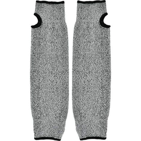 CHOYCLIT Manchon de protection pour bras, manchon pour bras de sécurité, Gants de travail à manches longues anti abrasion résistant aux coupures HPPE pour jardin, cuisine et travaux agricoles (35cm)