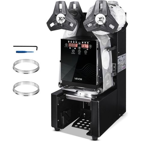 Pour thé au lait et bubble tea, installation facile, scelleuse électrique pour gobelets Ø 90/95 mm (1/5)