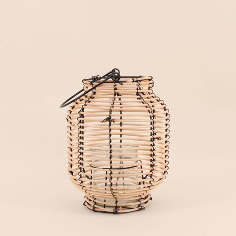 Lanterne en rotin 26cm