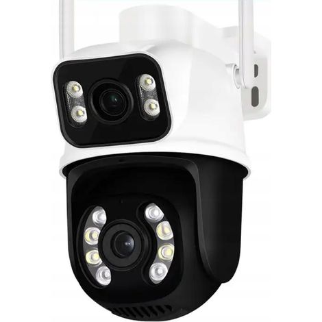 Caméra extérieure rotative double IP Wi-Fi 6 MP