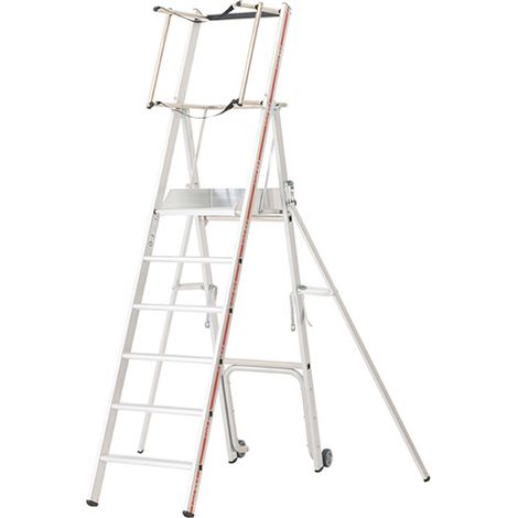 Stehleiter 6 Stufen - Max. Arbeitshöhe 3.39m - 838306