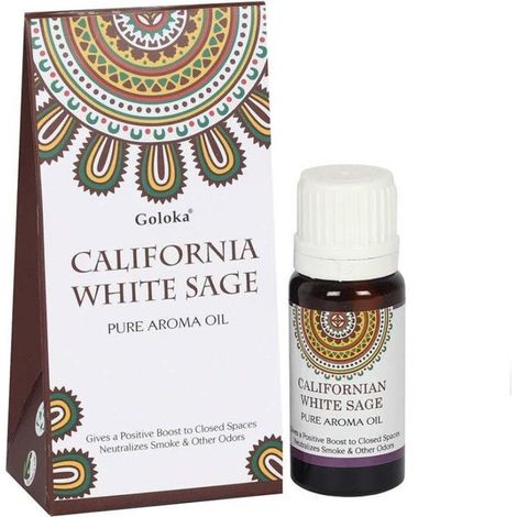 Huile parfumée - Goloka - Sauge Blanche - Marron - 0.05 kg - Ambiance spirituelle