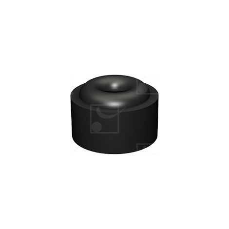 Mantion – Butoir de portail caoutchouc 50x45mm – Fixation par vis – Résistant aux intempéries – Pour bois dur et métal (1/6)