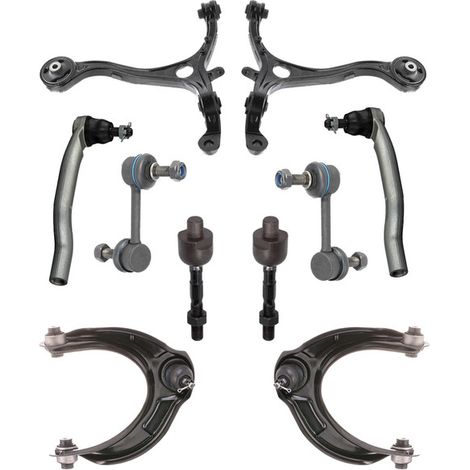 KIT BRACCIO OSCILLANTE 10 PEZZI COMPATIBILE CON HONDA ACCORD VIII (CU) 2.2 i-DTEC (CU3) / Kit Sospensione Completo OE/OEM / Bracci Oscillanti + Testine Sterzo / Sostituzione Diretta OEM