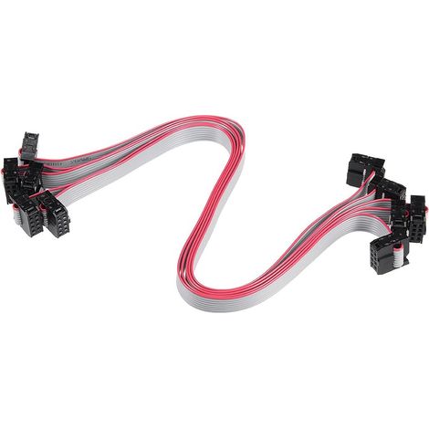 5pcs Câble nappe,Connecteur femelle 8 broches,Pas 2.54mm,Plastique,30cm,Équipement bureau audio vidéo (1/4)