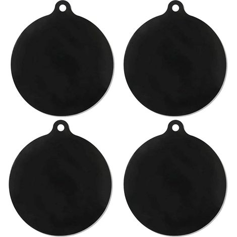 Sollbry Paquete de 4 alfombrillas antideslizantes de 22 cm para quemadores eléctricos, protector de placa de inducción, funda de silicona reutilizable, resistente a altas temperaturas, aislante térmic (1/4)
