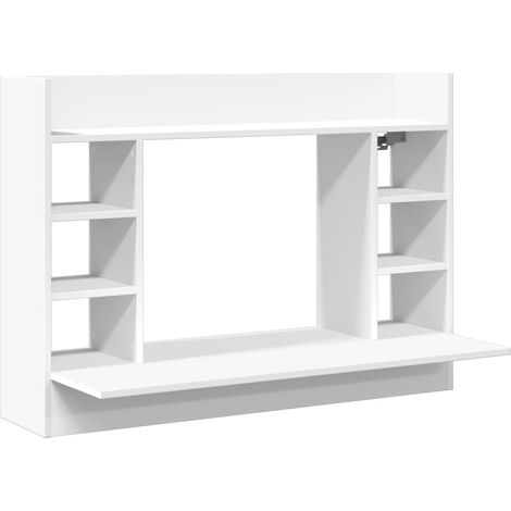 Maison Exclusive - Scrivania a Parete Bianca 105x48x75 cm in Legno Multistrato