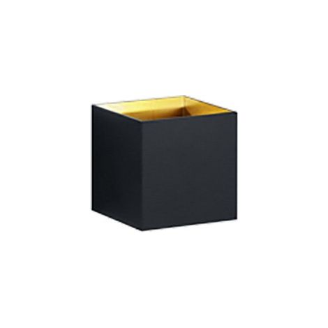 Aplique de pared interior Trio Louis 4.5W 3000K Luz cálida. 10×10 cm. LED integrado Salón y dormitorio. Estilo moderno. Aluminio. Color negro (1/3)