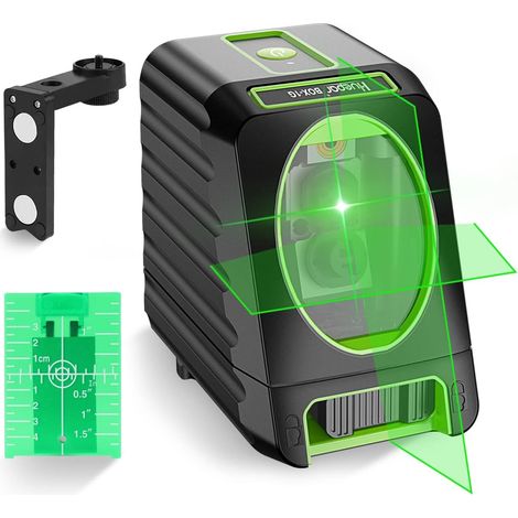 Niveau Laser Croix , Ligne Laser Auto-nivellement avec Mode Pulsé Extérieur, Commutable Laser Lignes H130°/ V150°Angle de couverture, Travail 25m (1/5)
