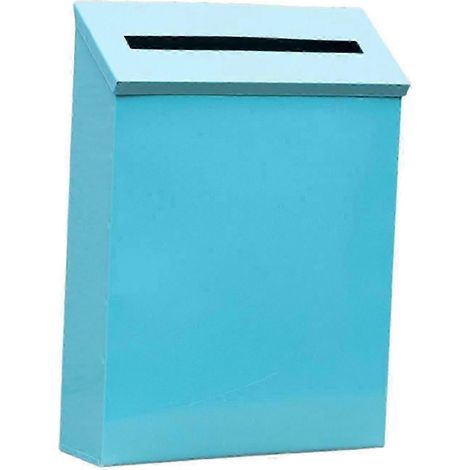 Boîte aux lettres murale grande capacité en métal pour l'extérieur 264 x 62 x 290 mm (866 x 236 x 1142 po) SZTCLV-Bleu (1/5)