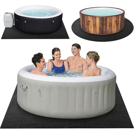 Tapis de spa gonflable extérieur 80 x 80 pouces, modèle 2025 (dernier modèle) (1/4)