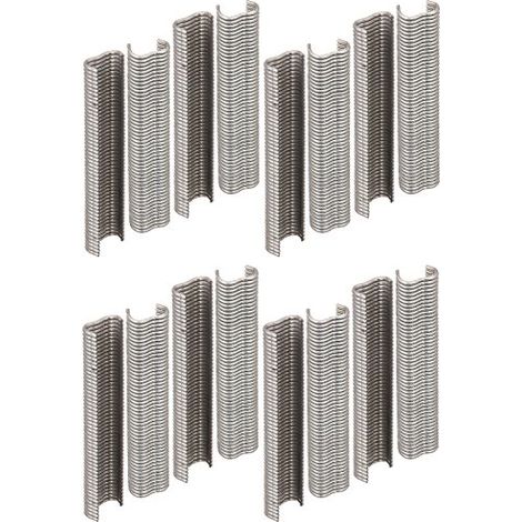Alberts 531188 Clip in Filo Metallico, zincato, Larghezza 22 mm, Set da 800 (1/3)