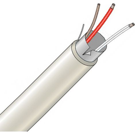 Cavo schermato allarme antifiamma 2x0,22