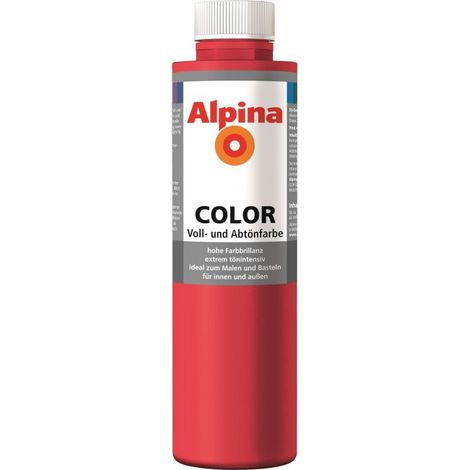 Alpina Fire Red 750 ml seidenmatt Abtönfarbe (1/2)