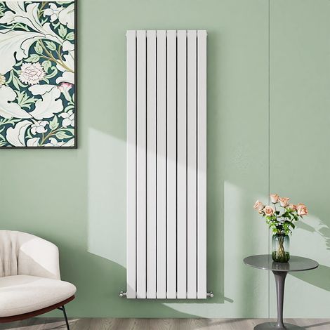 AICA 1800x544mm  White Vertical Designer Radiator Double Flat Panel Heating UK