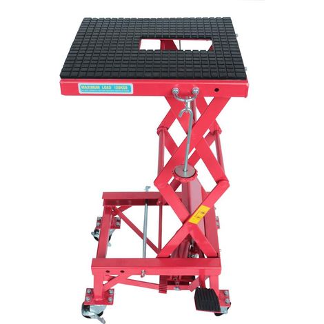 Varan Motors – Pont élévateur 135kg – NEMLT18 – Hauteur de levée 35-87cm – Plateau 41x35cm – Commande hydraulique par pédale