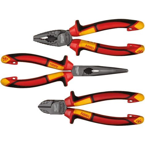 Milwaukee VDE Set 3 Pinzas Aisladas Ergonómicas