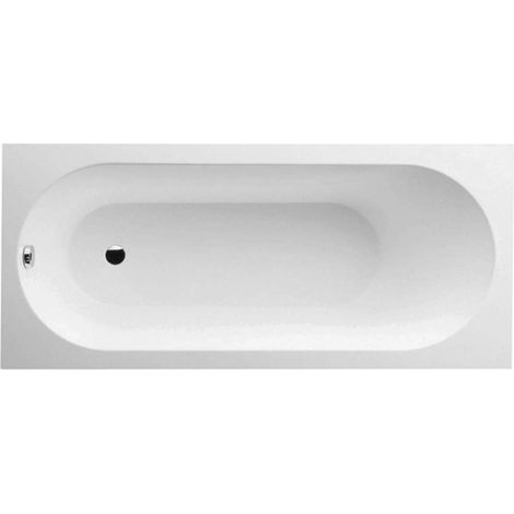 Villeroy & Boch – Baignoire rectangulaire Solo 180x80x47 cm – Quaryl blanc – 245 l – Évacuation pieds – SKU UBQ180OBE2V01
