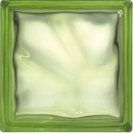 Glassblocks Luxfera brique de verre 19x19x8 cm, Vert transparent brillant (1908WGREEN)