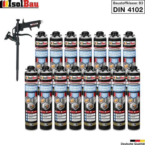 Brunnenschaum 15x 750ml Bauschaum 1x Teflon Pistole Montageschaum Pistolenschaum (1/5)