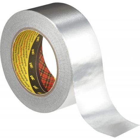 Cinta adhesivo metálico 1436, aluminio, 100 mm x 50 m (por 8)