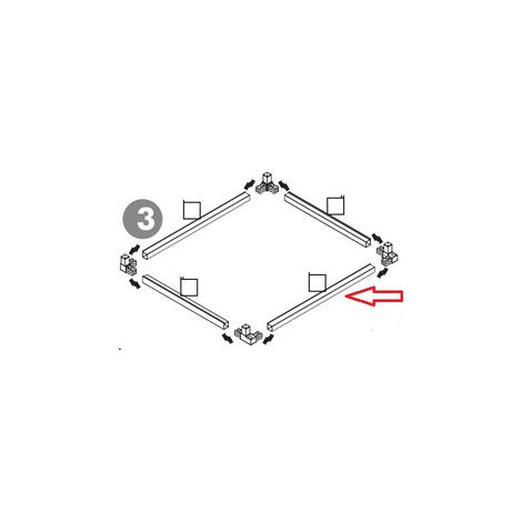 R PROFILO GRANDE X BASE KIT COPRILAVATRICE RESINA 68X64XH88 CM BIANCO