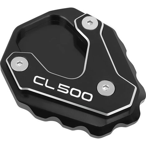 (Noir - CL500) Compatible avec Honda Silver Wing GT 400 600 01-17 CL500 300 2023 2024 CBR650F. Support de béquille latérale, extension de béquille latérale, maxpower (1/4)