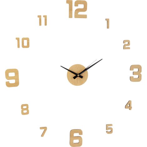 Horloge murale 3D TETI à coller (1/4)