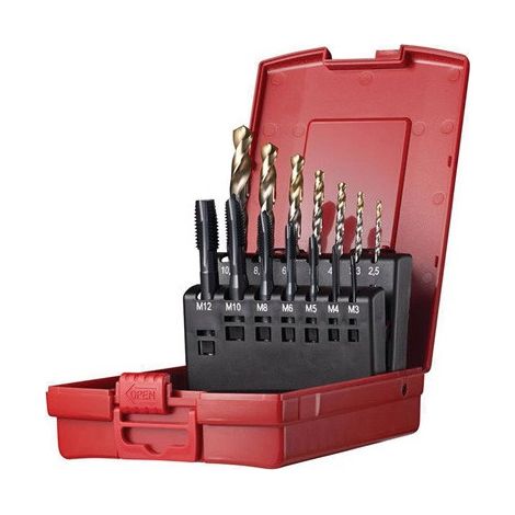 Juego de machos de roscar para máquina No. 202 BN L113 M3-M12 14 piezas HSS-E PM Ku.-Kass.DORMER