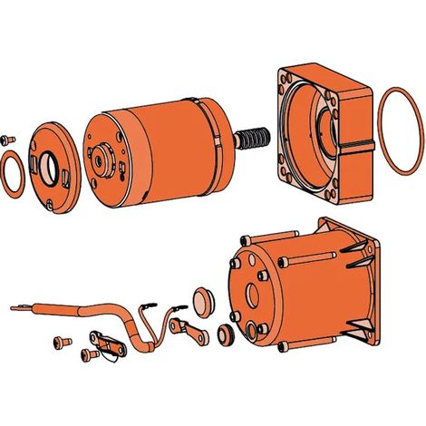 faac pièce détachée moteur 390/trigon 24v 63000596 (1/3)