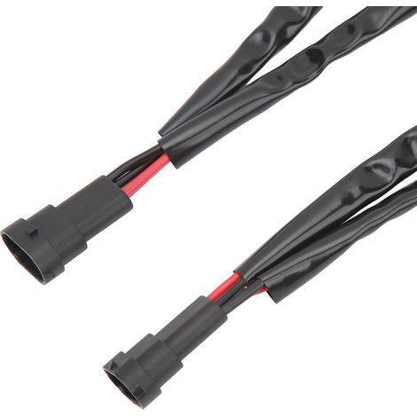 Set mit 2 H11/H8/H9 Kabelbaumverlängerungen für Lkw, Stecker und Buchsen, LED-Splitter