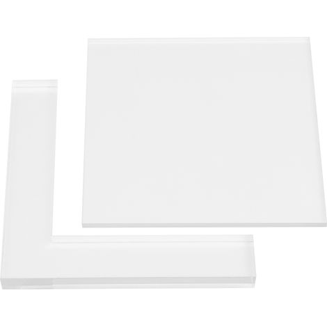 Kit de positionnement pour tampons en caoutchouc, 2 pièces avec plaque acrylique transparente et planche de localisation (1/5)