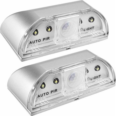 Lampes de Nuit pour Trou de Serrure,  Lot de 2 PIR IR Infrarouge Veilleuse LED pour Serrure de Porte, Détecteur de Mouvement Automatique