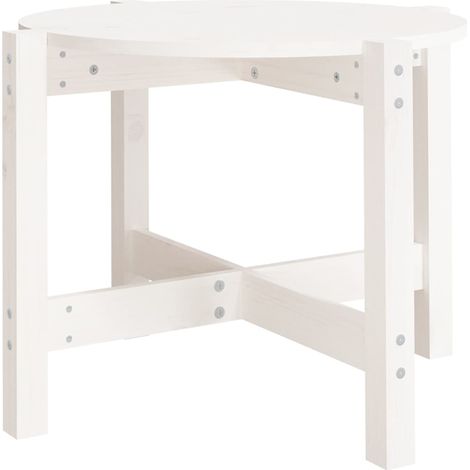 Maison Exclusive - Mesa de centro de madera maciza de pino blanco (1/5)