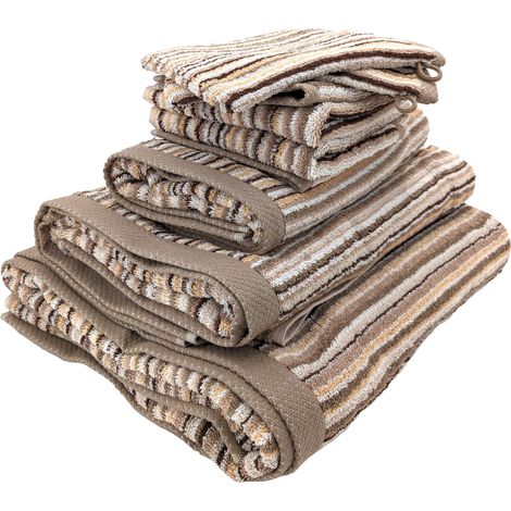 Parure de bain collection PURE STRIPES II 7 pièces (1/5)