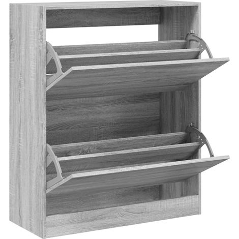 Maison Exclusive - Scarpiera Grigio Sonoma 80x34x96,5 cm in Legno Multistrato
