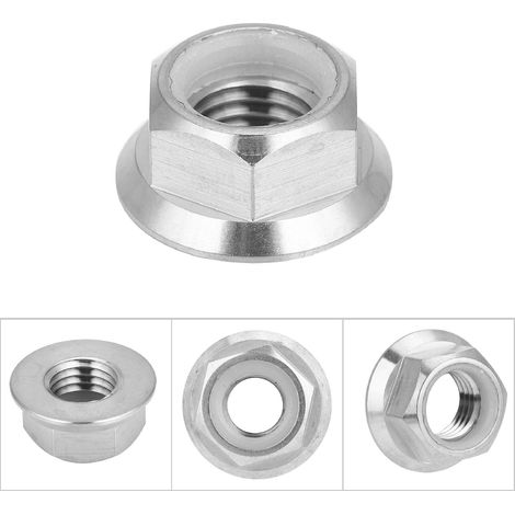 1pc Écrou à collerette en alliage de titane M5 M6 M8 M10 M14 pour vélo et moto (M10X1.25) (1/5)