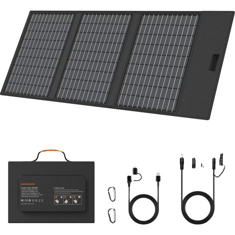 Panneau Solaire, Haute Efficacité, Design Portable, Panneau solaire 45W (1/2)