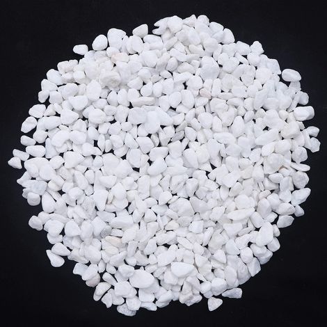Mini Pierre Blanches,500g Pierres Décoratives Petit Gravier Gravier Galets Pierres Petits Poli Pierres de Blanc pour Aquarium Décorations de Jardin Pots de Fleurs et Plantes Vase (1/5)