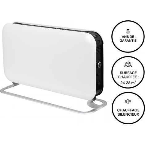 Chauffage électrique instantané 2000W – Convecteur mobile avec ventilateur intégré – Chauffage ultra rapide pour espaces confinés – Mill