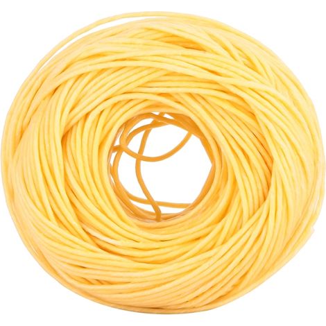 Mèche en fibre de cire d'abeille naturelle pour bougies, 60 mètres (200 pieds), mèche parfumée (légère) (1/5)