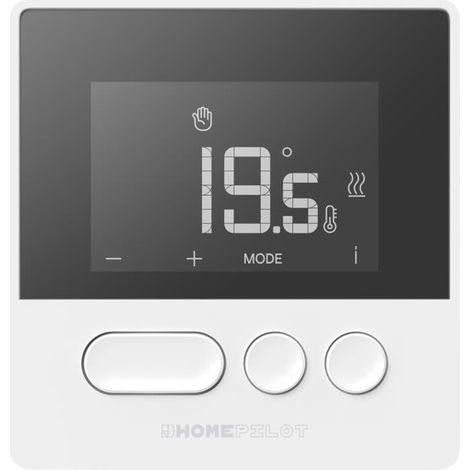 Thermostat d'ambiance HOME PILOT PURE blanc programmable écran monochrome